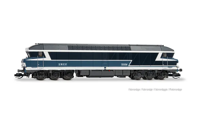 SNCF, 6-axle diesel locomotive CC 72034, original livery