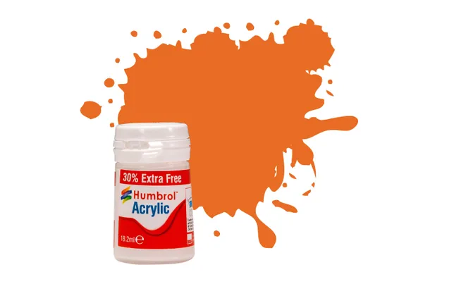 18 Orange Gloss - 14ml Acrylic Paint - Plus 30%