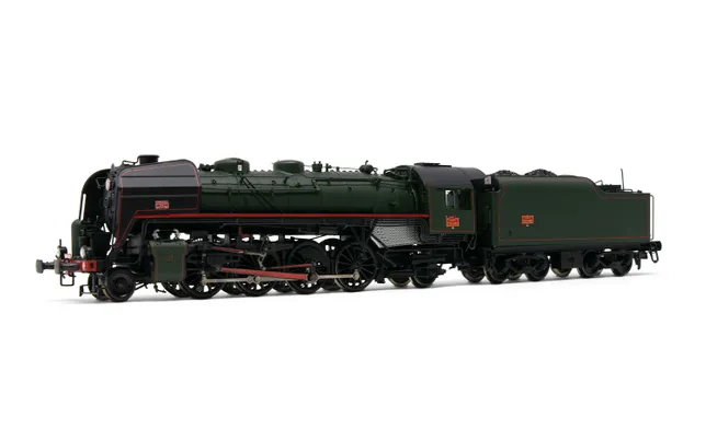 Locomotive à vapeur 141 R 420, avec tender à charbon, ép. V