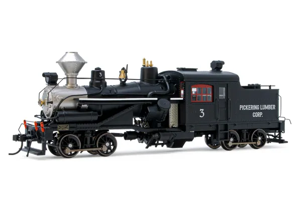 Heisler Dampflokomotive, Modell mit 2 Drehgestellen, "Pickering Lumber Corp. #3", Ep. III, mit DCC-Sounddecoder