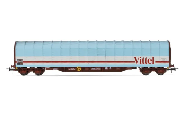 SNCF, wagon bâche à 4 essieux Rils, « Vittel », ép. V