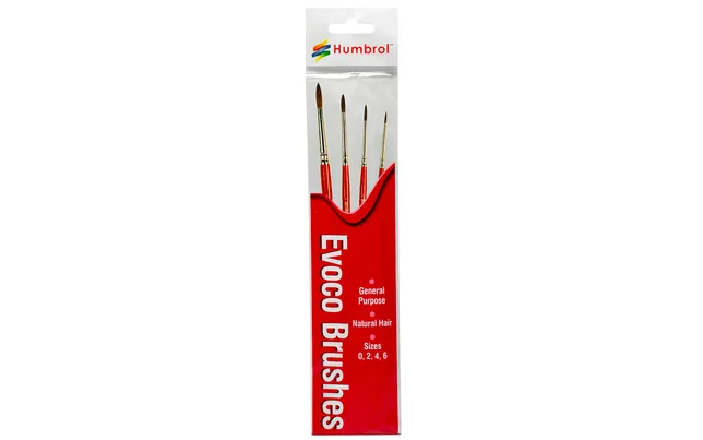 HUMBROL AG4150 PENNELLO EVOCO SET (TAGLIA 0, 2, 4 E 6 HUMBROL AG4150 PENNELLO EVOCO SET (TAGLIA 0, 2, 4 E 6