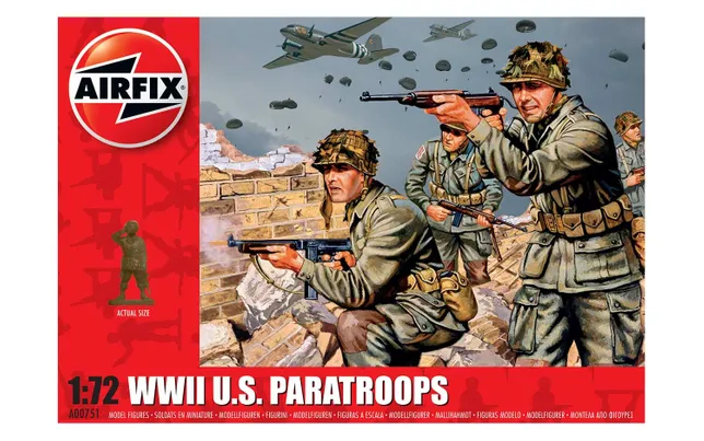 WWII U.S. Paratroops 1:72