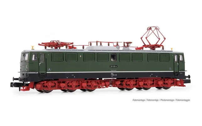 DR, locomotive électrique classe 251, livrée vert avec chassis rouge, ép. IV, avec décodeur DCC