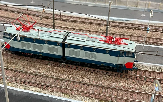 FS, 6-achs. Elektrolokomotive E.656 023, 1. Serie, Originalzustand, 50. Jahrestag der Auslieferung des 1. Exemplars (1975), Ep. IV, mit BLE-Sounddecoder