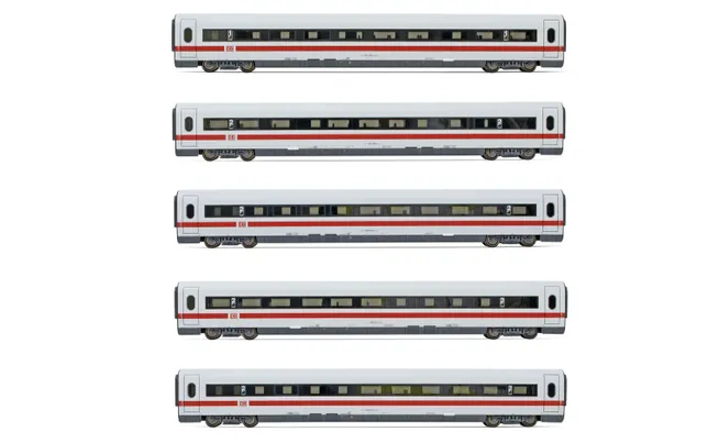 DB, set di 5 carrozze aggiuntive ICE BR 401, livrea bianca/rossa, composto da 2 carrozze di 1a classe e 3 carrozze di 2a classe, Tz 181 "Interlaken", ep. V-VI
