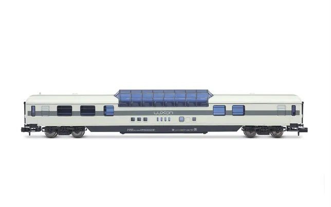 RailAdventure/LUXON, 4-axle domecar, grey livery, ep. VI
