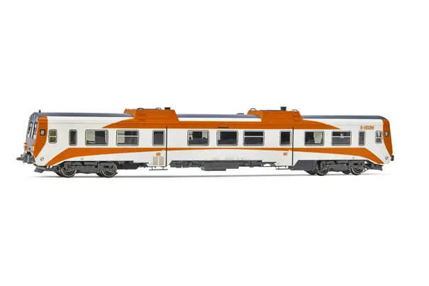 RENFE, diesel railcar 596, "Regionales R2" livery, 9-596-002-6, period V