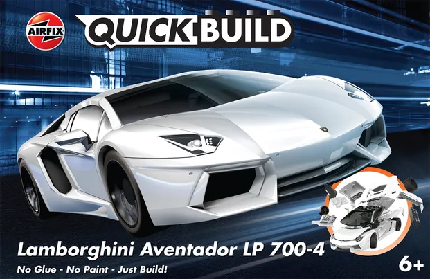 QUICKBUILD Lamborghini Aventador white