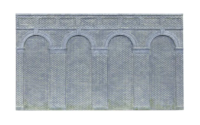 High Level Arched Retaining Walls x 2 (Engineers Blue Brick)
