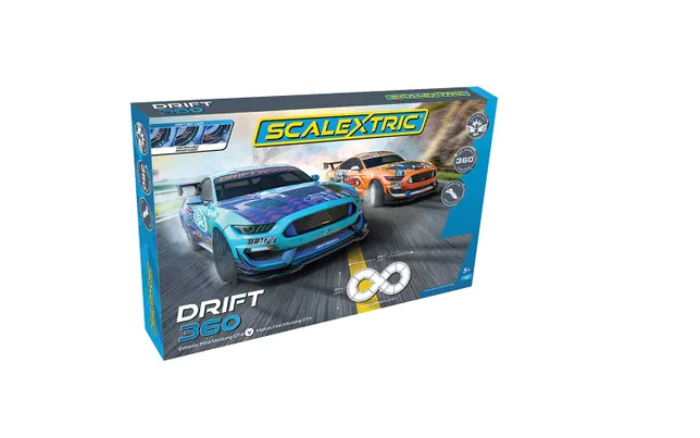 Scalextric Drift 360 Race Set - Euro 2 pin plug