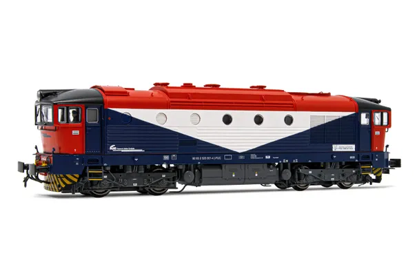 FUC, Diesellokomotive DE 520, in blau/rot/weißer Lackierung, Ep. VI, mit DCC-Sounddecoder