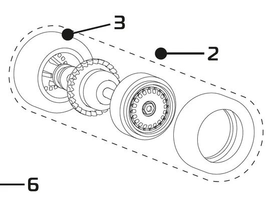 rear axle assy, REAR WHL AXLE ASSY