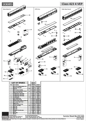 BR - Class 423 - 7712 '4 VEP' - Train Pack