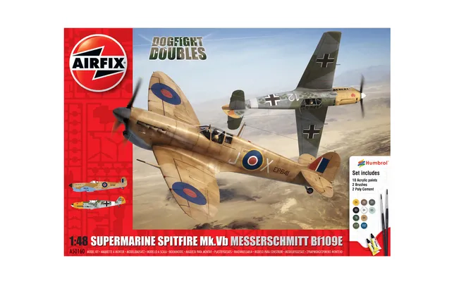 Supermarine Spitfire Mk.Vb Messerschmitt Bf109E Dogfight Double Gift Set