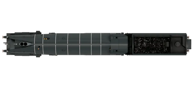 LNER, Class W1 'Hush Hush', 1935 (Double Blast Pipe), 4-6-4, 10000 - Era 3