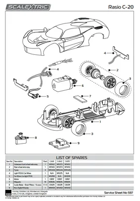 Scalextric Rasio C20 - Blue/Yellow