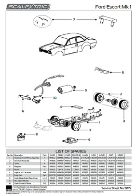 Tyre pack, TYRES PACK 4 L9034 ESCORT MK1