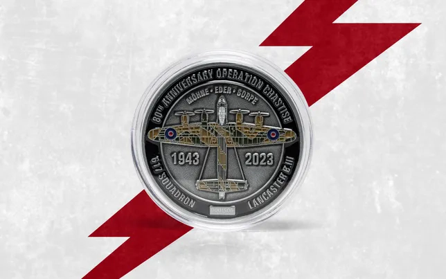 Dambuster Lancaster & Commemorative Coin