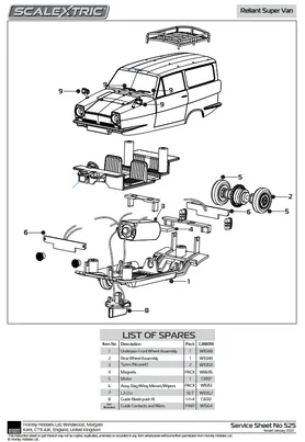 Scalextric Guide Blade