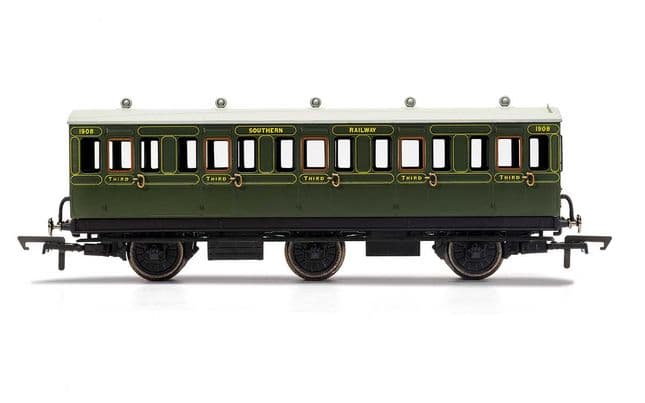 SR, 6 Wheel Coach, 3rd Class, 1908 - Era 3