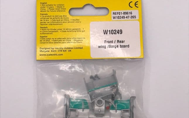 wings, Mercedes GP Petronas Front and Rear Wing with Barge Board (C