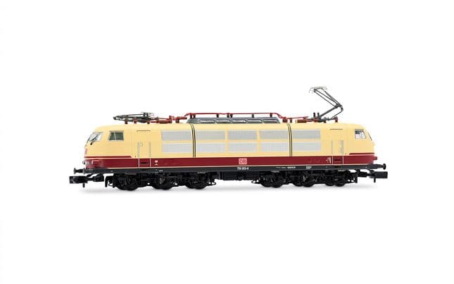 DB AG, Elektrolokomotive 750 003, langer Lokkasten, rot-beige