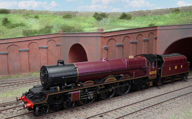 LMS, Princess Royal, 4-6-2, 6203 'Princess Margaret Rose' (with flickering firebox) - Era 3