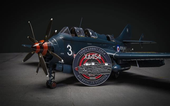 Fairey Gannet 'XA454' COD.4 + Collectors Coin