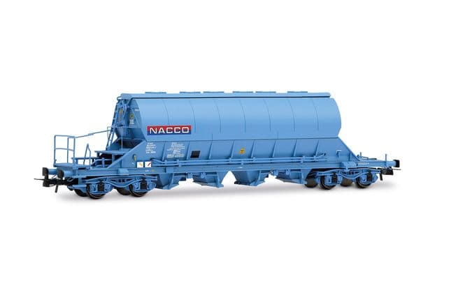 NACCO, 2-unit set of 4-axle hopper wagons Taoos, light blue livery, ep. VI