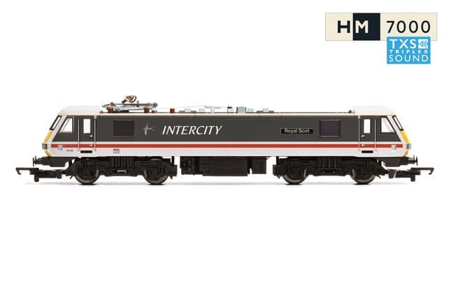 RailRoad: BR - Intercity Class 90 - 'Royal Scot' 90001 (DCC Sound Fitted)