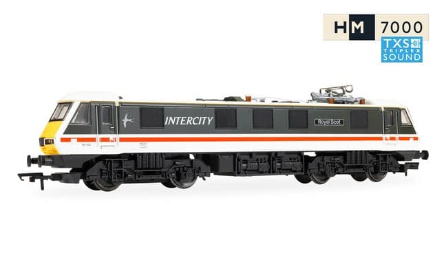 RailRoad: BR - Intercity Class 90 - 'Royal Scot' 90001 (DCC Sound Fitted)
