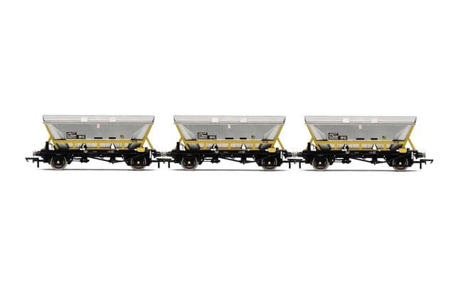 HFA Hopper Wagons, Three Pack, BR Coal Sector - Era 8