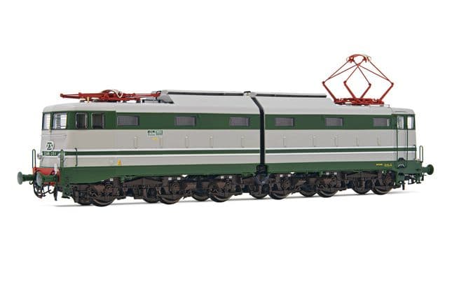 FS, locomotiva elettrica E.646, 2a serie, livrea verde/grigia con modanature d'alluminio, ep. IIIb, con DCC Sound decoder