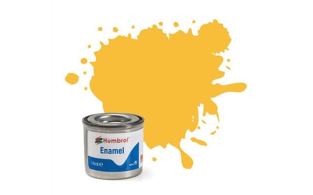 Enamel Paint: 24 - Trainer Yellow - Matt - (14ml)