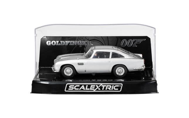 Voiture 1/18 Scalextric Aston Martin DB5 James Bond - Édition Or 60 Ans édition Anniversaire Or