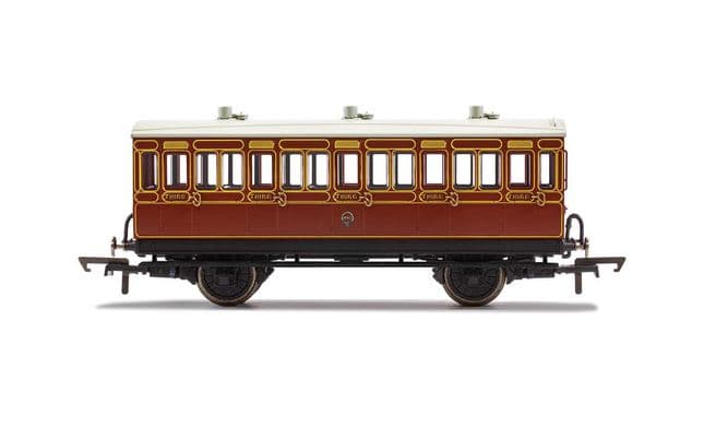 LB&amp;SCR, 4 Wheel Coach, 3rd Class, 882 - Era 2