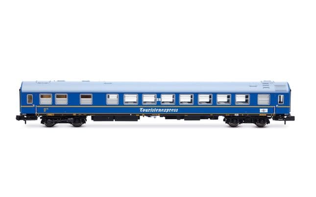 DR, 4-unit set of "Tourex", no. 2/2, consisting of 1 x WR + 1 x SD + 2 x WLAB, blue livery, ep. III