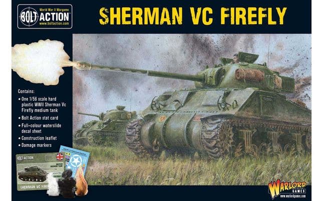 Sherman Firefly Vc 1:56 WWII Military Wargaming Plastic Model Kit
