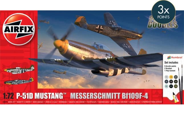 P-51D Mustang vs Bf109F-4 Dogfight Double