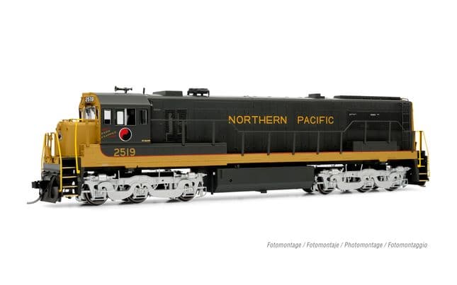 Northern Pacific, U25c Phase IIIb Running number #2519, with DCC sound decoder