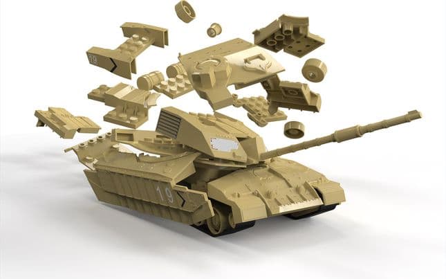 QUICKBUILD Challenger Tank Desert