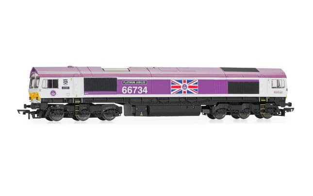 GBRf, Class 66, Co-Co, 66734 'Platinum Jubilee' - Era 11