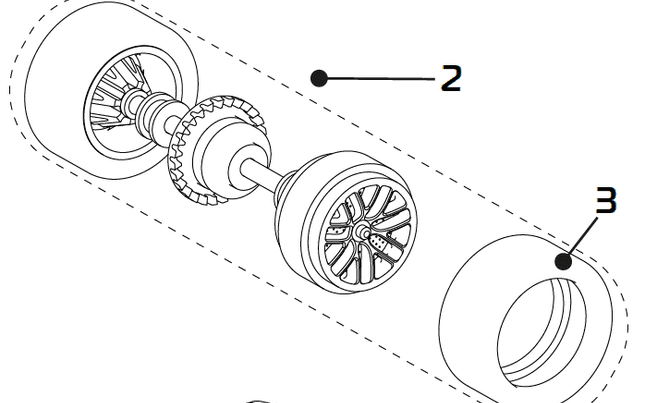 rear axle assy, REAR WHL AXLE ASSY C4335