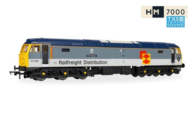 RailRoad - Railfreight Distribution - Class 47 - 'The Sapper' 47306 (DCC Sound Fitted)