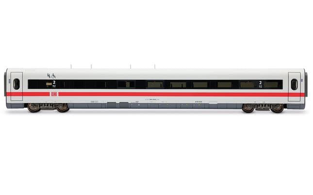 DB AG, ICE 1, Tz 155 „Rosenheim”, 4-tlg. Grundset (Lok, Dummy, je ein Wagen 1. + 2. Klasse), „Klimaschützer”
