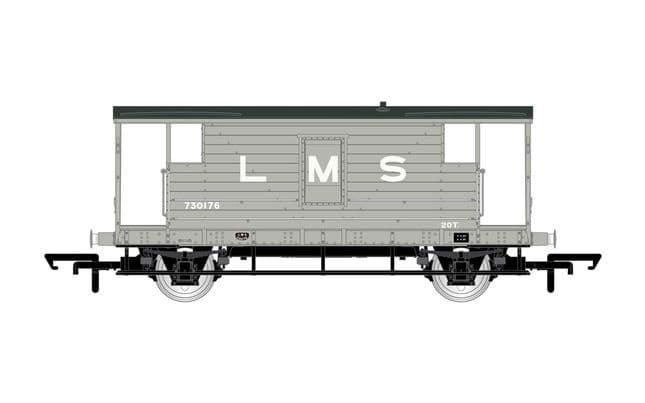 LMS, D1919 20T Brake Van, 730473 - Era 3