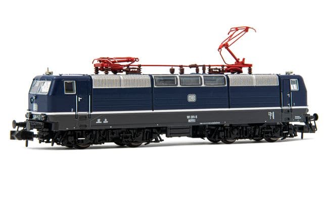 DB, Elektrolokomotive BR 181.2, in blauer Lackierung, Ep. IV, mit DCC-Sounddecoder