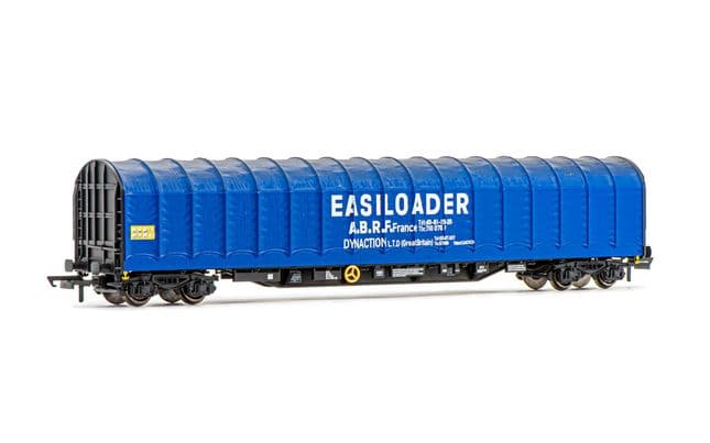 BR, 4-axle tarpaulin wagon, blue "Easiloader" livery, period IV