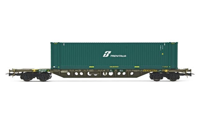 FS CEMAT, 4-axle container wagon Sgnss with 45' container TRENITALIA